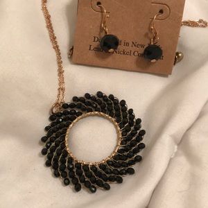 Earrings and necklace set